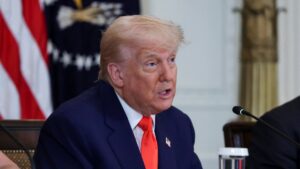U.S. President Donald Trump attends a Make America Healthy Again (MAHA) Commission event in the East Room of the White House, Washington, U.S., May 22, 2025. (Reuters Photo)