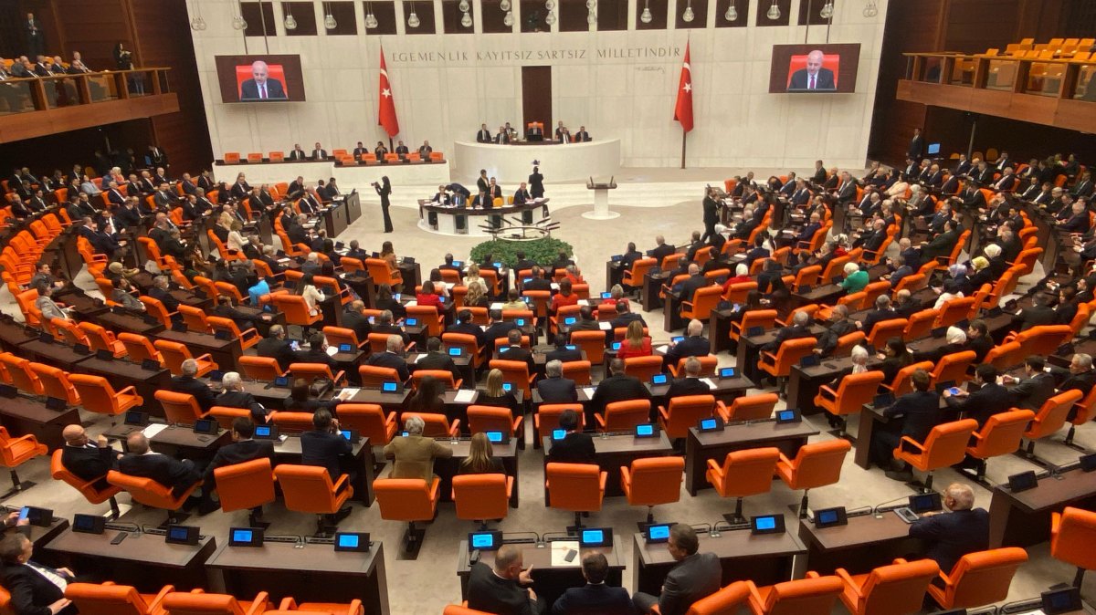 A view of the Turkish Parliament in session, Ankara, Türkiye, May 21, 2025. (DHA Photo)