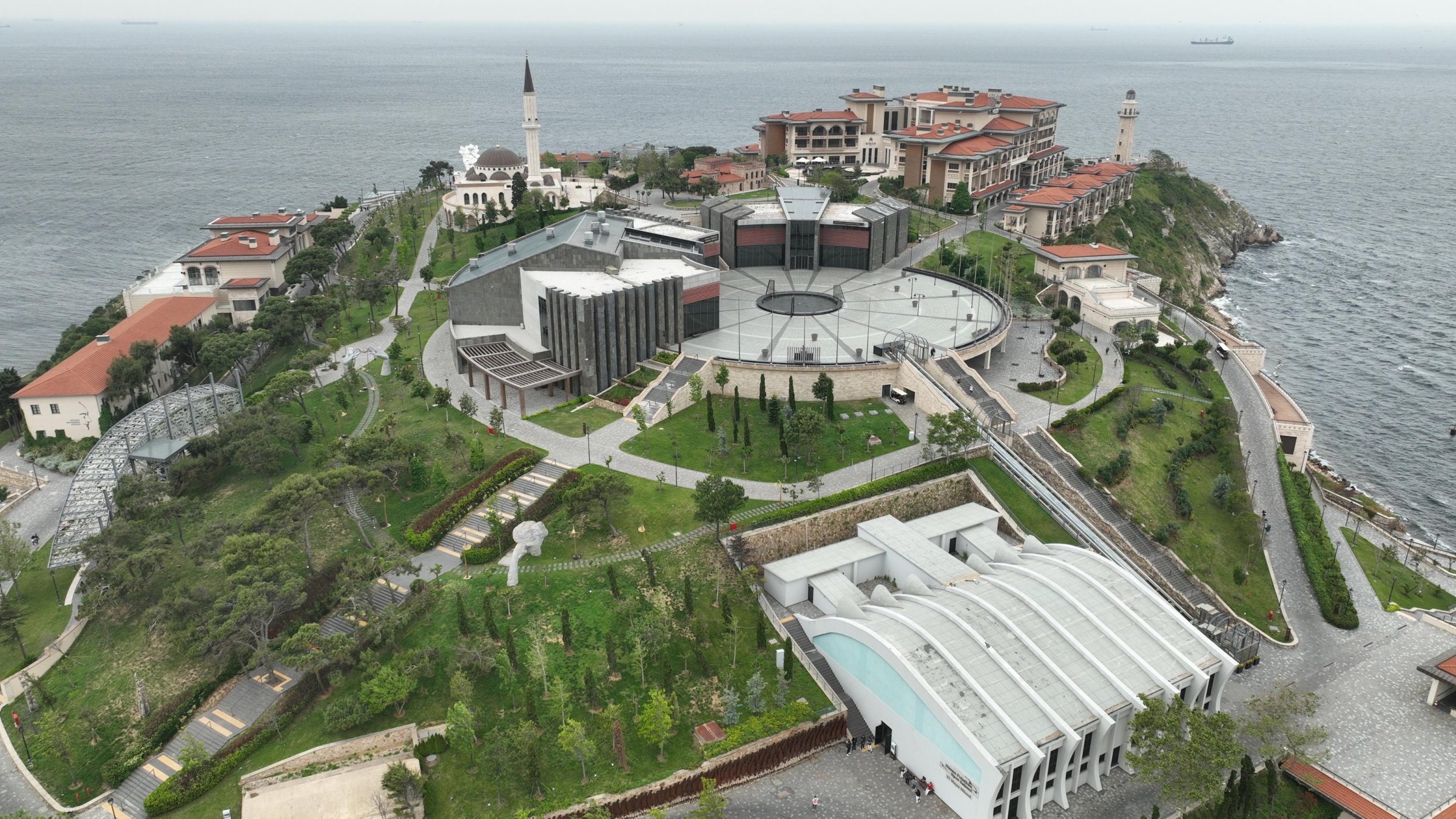 An aerial view of Democracy and Freedoms Island, Istanbul, Türkiye, May 26, 2025. (AA Photo)