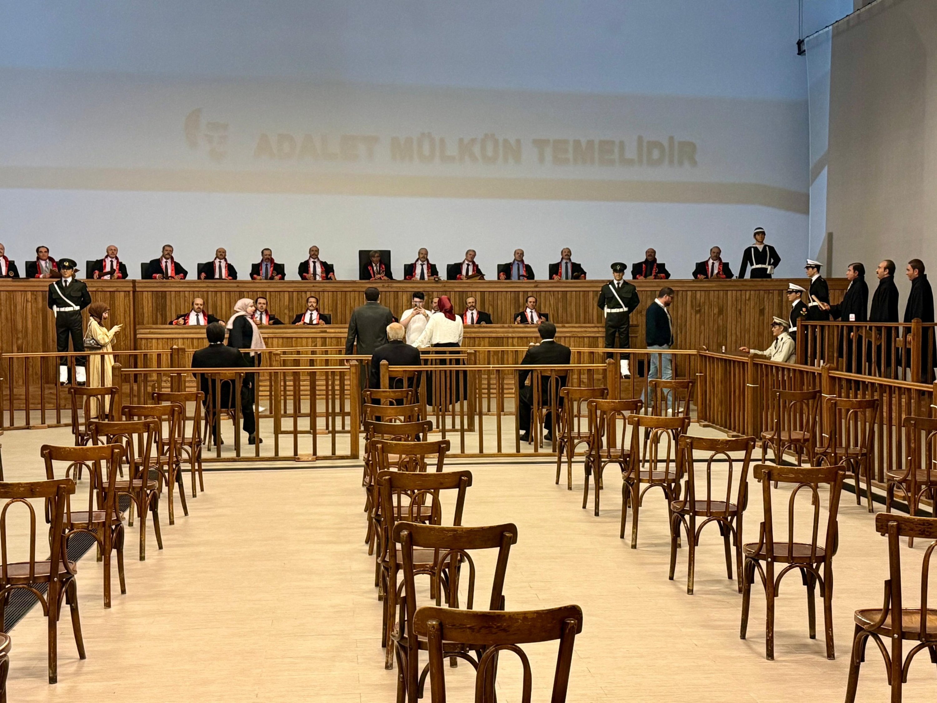 384055 A reenactment of the trial of Menderes and others inside a museum on the island, Istanbul, Türkiye, May 26, 2025. (AA Photo)