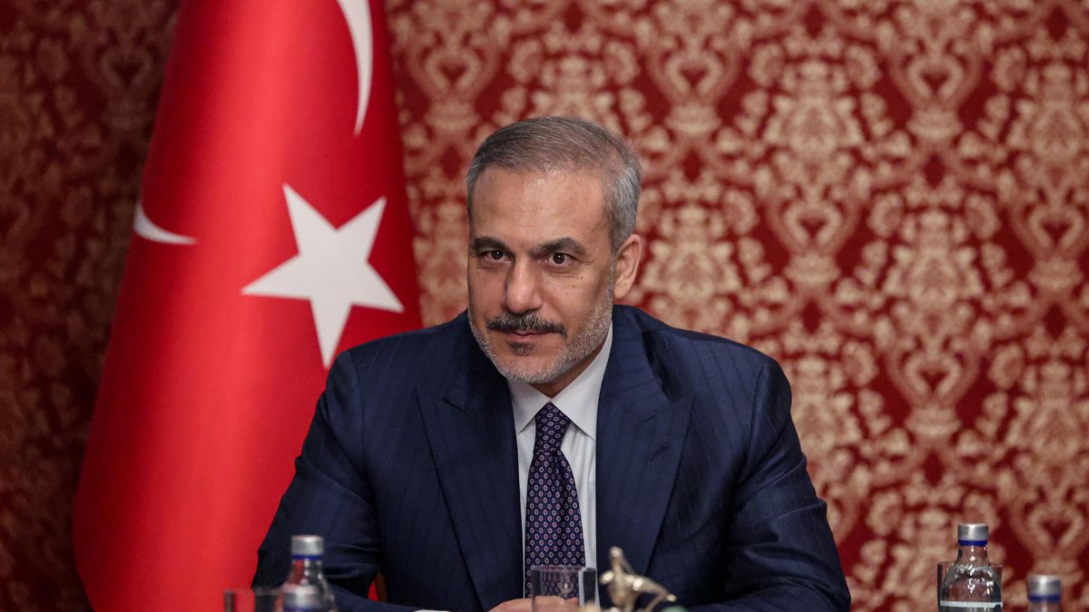 Foreign Minister Hakan Fidan attends an event at the Turkish Embassy in Moscow, Russia, May 26, 2025. (AA Photo)