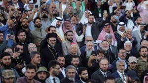 People attend the “Aleppo, Key to Victory” celebration marking Syria’s liberation, Aleppo, Syria, May 27, 2025. (Reuters Photo)