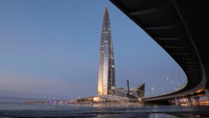A view shows the Lakhta Centre business tower, which is the headquarters of Russia's largest gas producer, Gazprom, Saint Petersburg, Russia, March 7, 2025. (Reuters Photo)