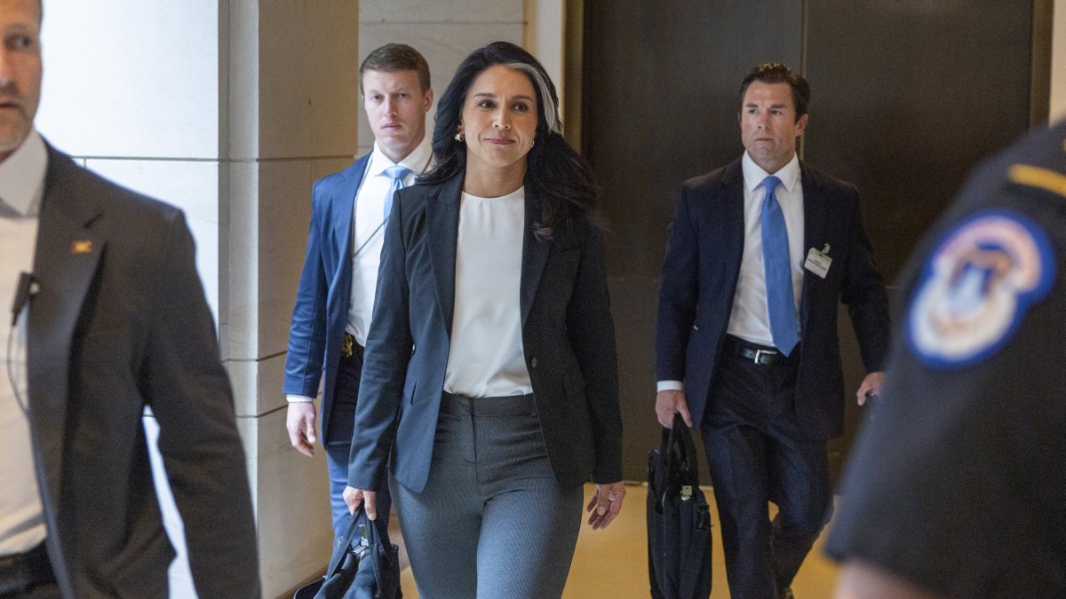 Director of National Intelligence Tulsi Gabbard arrives for a closed-door hearing with Senators in the Senate SCIF in the U.S. Capitol in Washington, D.C., June 17, 2025. (EPA Photo)