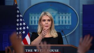 White House Press Secretary Karoline Leavitt holds a press briefing at the White House in Washington, D.C., U.S., June 19, 2025.(Reuters Photo)