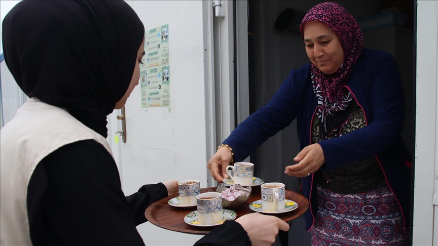 Cups of coffee brew precious sense of comfort for earthquake victims in Türkiye