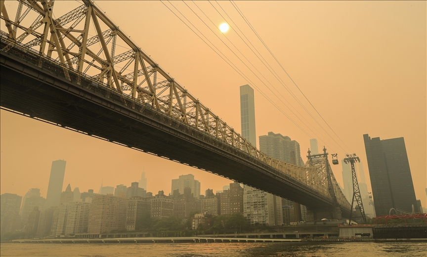 ‘Very unhealthy’ air alert issued for US capital over Canada wildfires’ impact