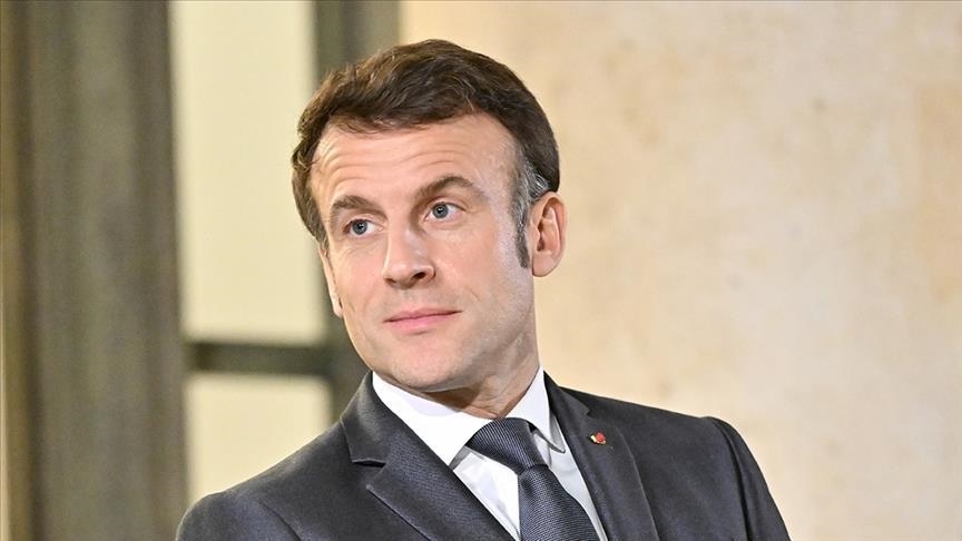 France's Macron faces protest during speech in Netherlands