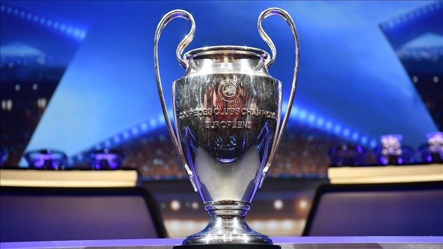 UEFA Champions League trophy on display in Istanbul