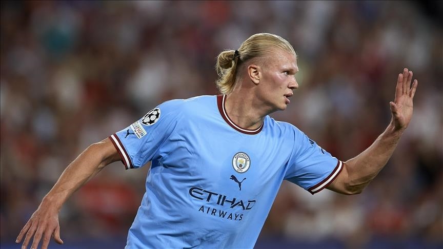 Norwegian star Haaland shines in Man City's 7-0 win over RB Leipzig