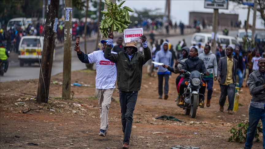 Police use tear gas as protesters take to streets over tax hikes in Kenya