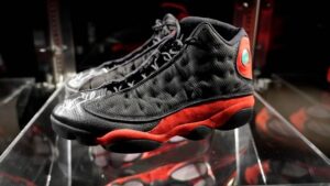 Jordan wore the sneakers for the second half of the Chicago Bulls' 93-88 victory over Utah Jazz on June 5, 1998.