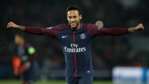 Champions League - Paris St Germain vs R.S.C. Anderlecht - Parc des Princes, Paris, France - October 31, 2017 Paris Saint-Germain’s Neymar celebrates REUTERS