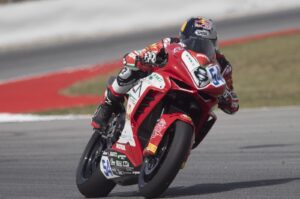 Türkiye's Bahattin Sofuoğlu heads down a straight during the 2023 MOTUL FIM Superbike World Championship - Prosecco DOC Catalunya Round at Circuit de Barcelona-Catalunya, Barcelona, Spain, May 5, 2023. (Getty Images Photo)