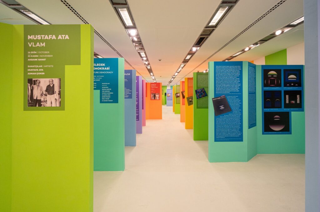 The photograph shows "A Space of Insight: Akbank Sanat and 30 Years" at Akbank Sanat, Istanbul, Türkiye, Dec. 4, 2023. (Photo courtesy of Akbank Sanat)